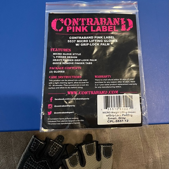 Contraband pink Label lifting gloves - Picture 6 of 6